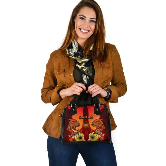 Samoa Shoulder Handbag - Tribal Tuna Fish