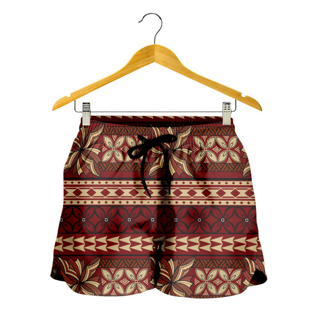 Samoa Women Shorts Siapo Pattern