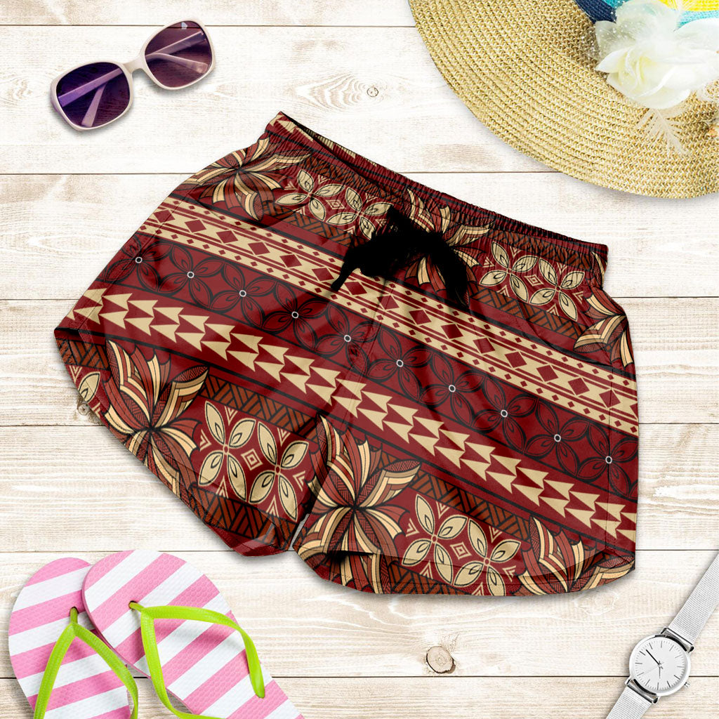 Samoa Women Shorts Siapo Pattern