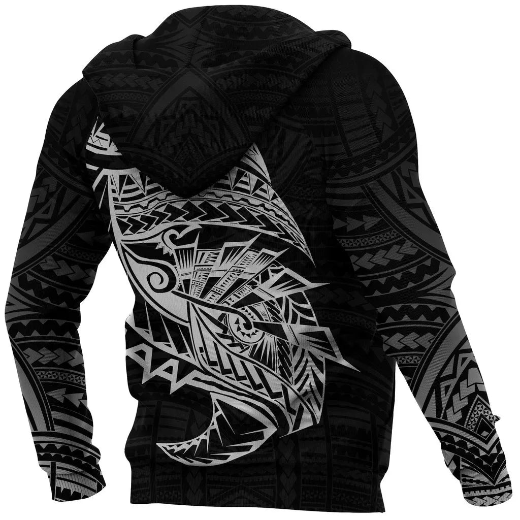 Samoa Tattoo Rugby Style Hoodie Black