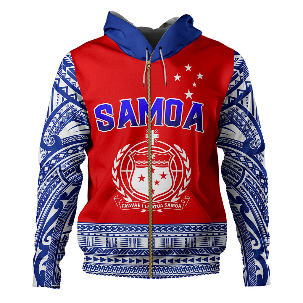 Samoa Hoodie Tribal Polynesia Printed Flag Simple Style