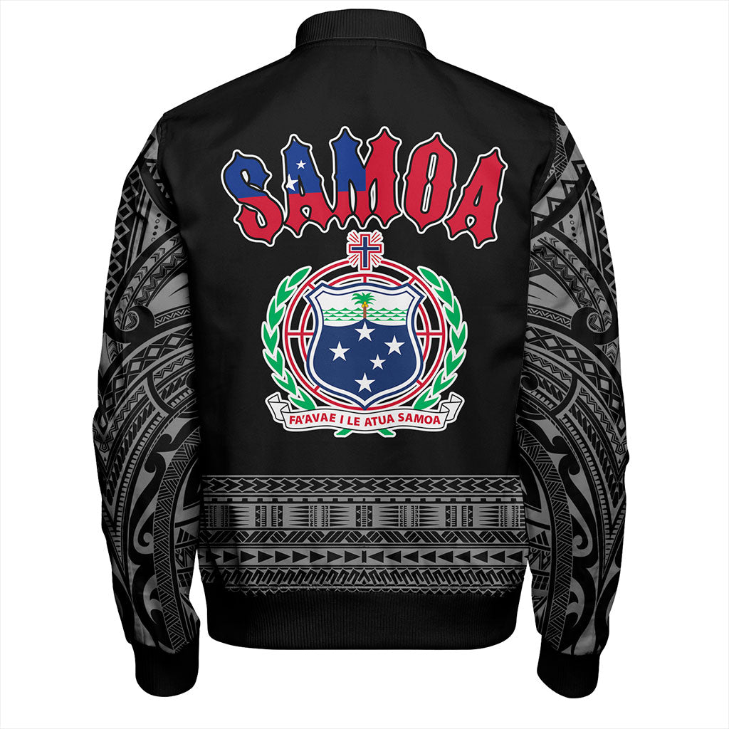 Samoa Bomber Jacket Tribal Polynesia Printed Simple Style