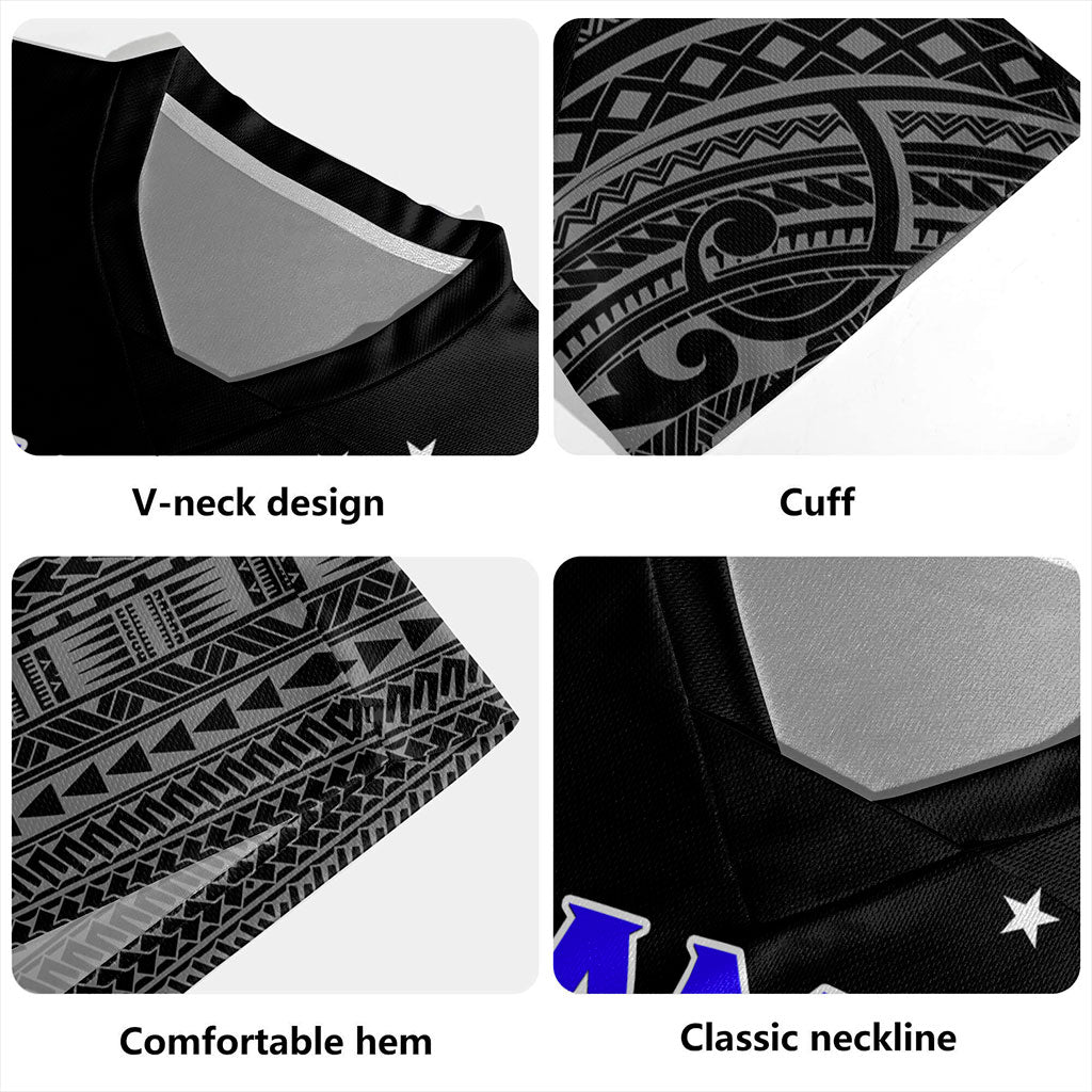 Samoa Rugby Jersey Tribal Polynesia Printed Simple Style