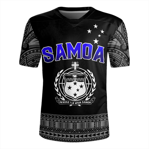 Samoa Rugby Jersey Tribal Polynesia Printed Simple Style
