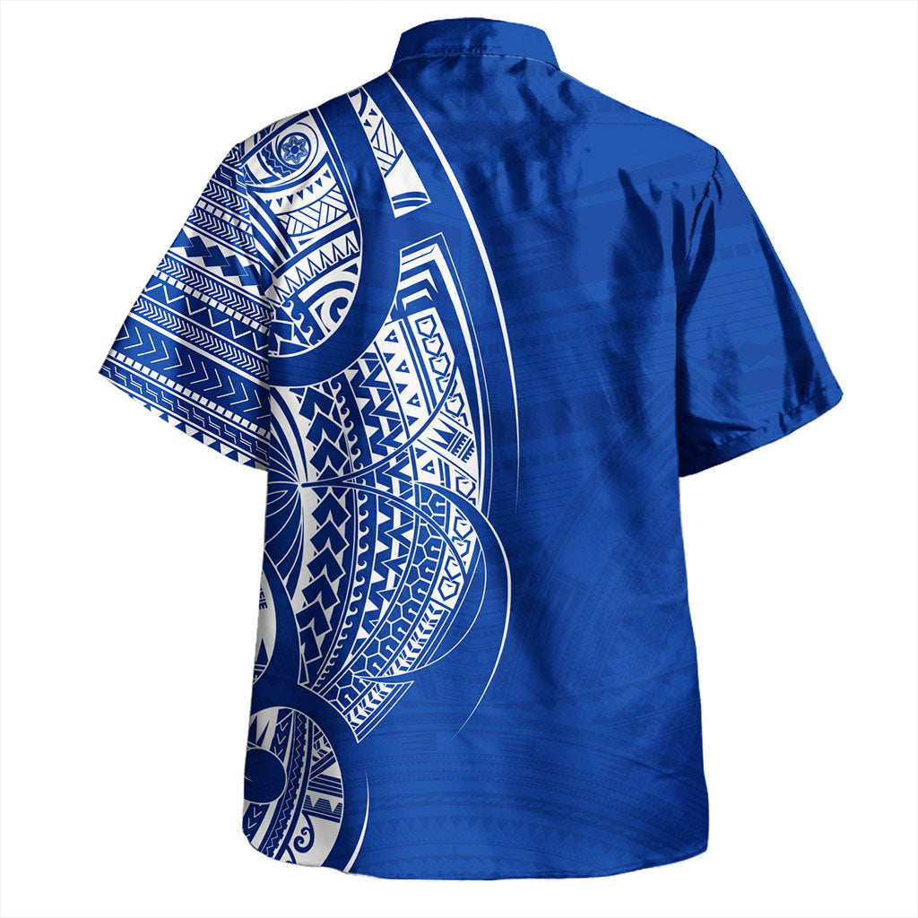 Samoa Hawaiian Shirt Polynesia Tribal Pattern Coat Of Arms