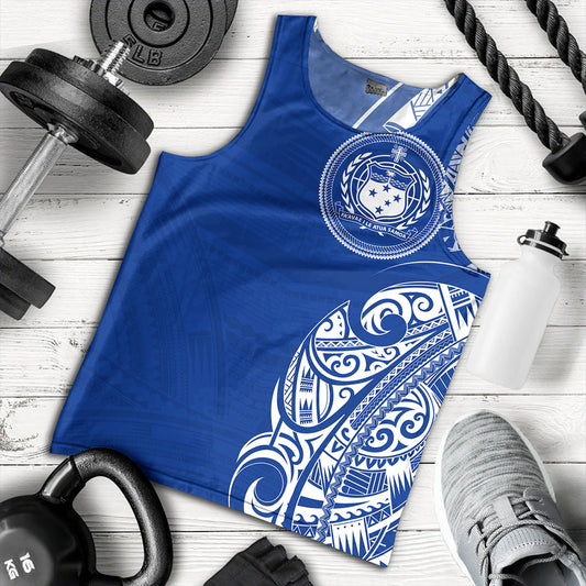 Samoa Tank Top Polynesia Tribal Pattern Coat Of Arms