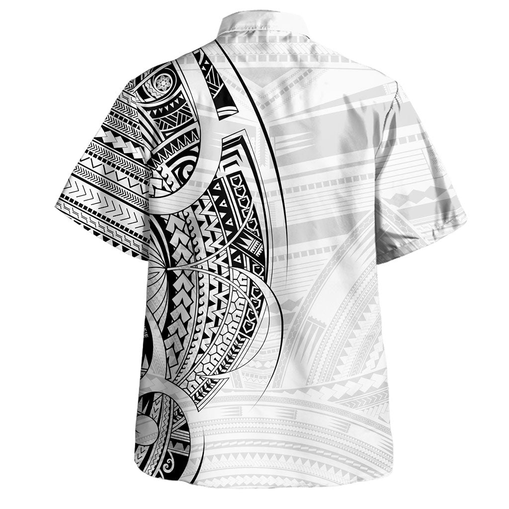 Samoa Hawaiian Shirt Polynesia Tribal Pattern Coat Of Arms