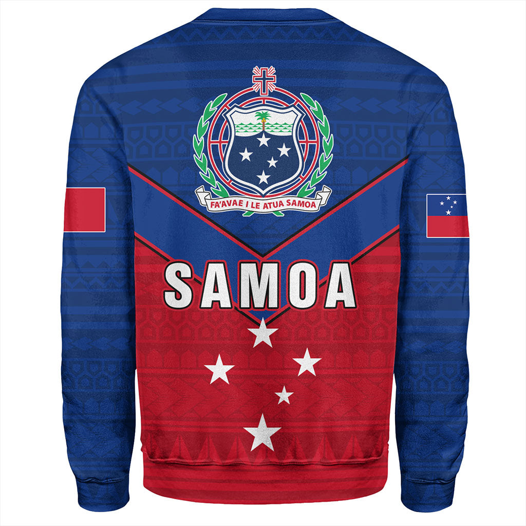 Samoa Sweatshirt Custom Polynesian Tribal Sport Style