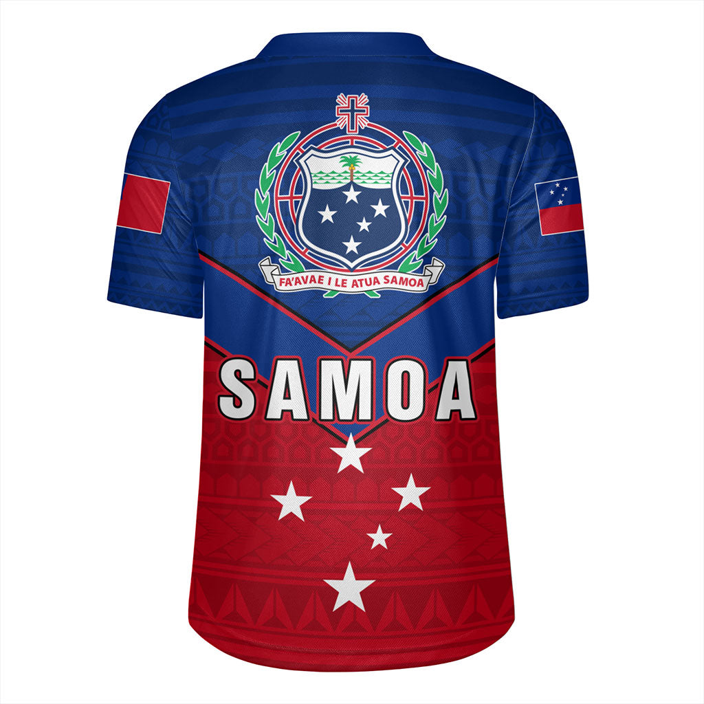 Samoa Rugby Jersey Custom Polynesian Tribal Sport Style