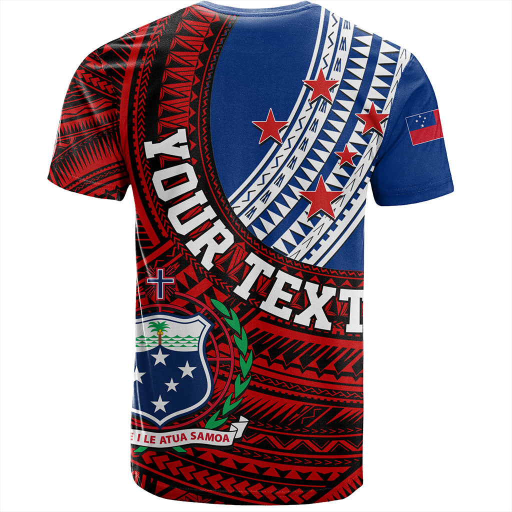 Samoa T-Shirt Custom Tribal Polynesian Flag Print