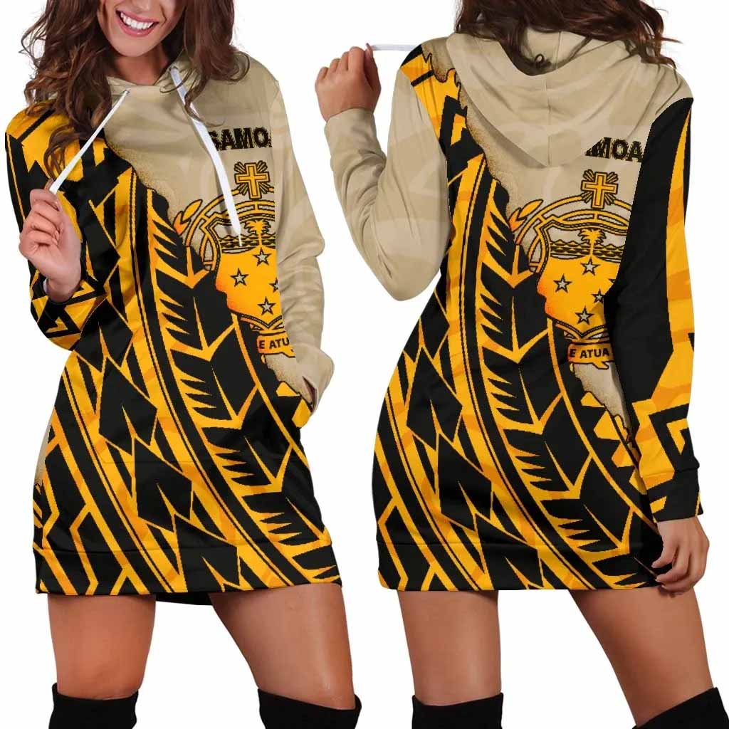 Samoa Female Hoodie Dress - Polynesian Wild Style