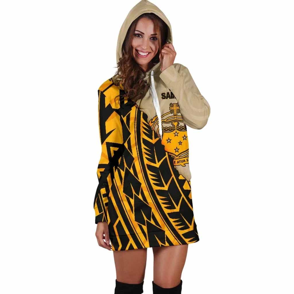 Samoa Female Hoodie Dress - Polynesian Wild Style