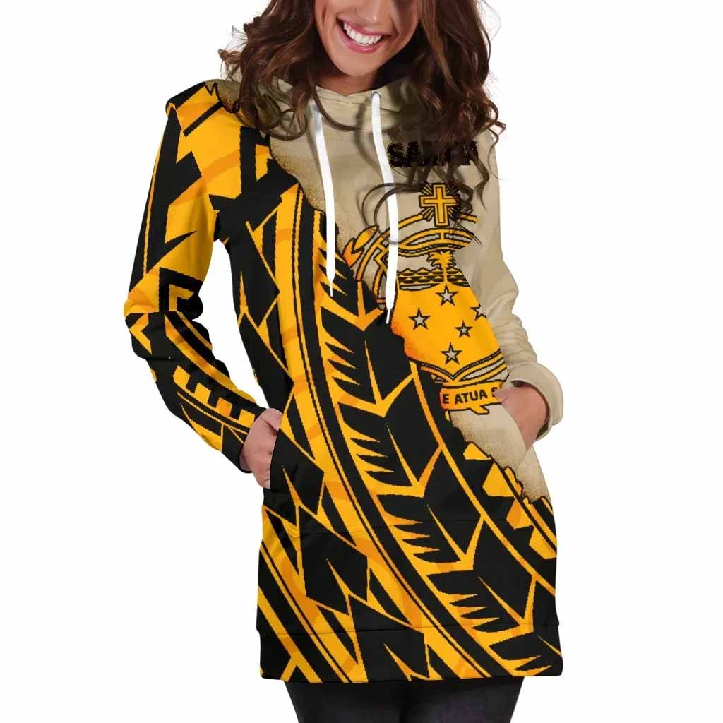 Samoa Female Hoodie Dress - Polynesian Wild Style