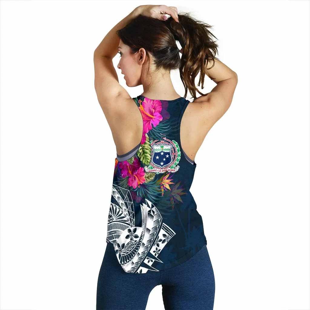 Samoa Women Racerback Tank - Samoan Summer Vibes