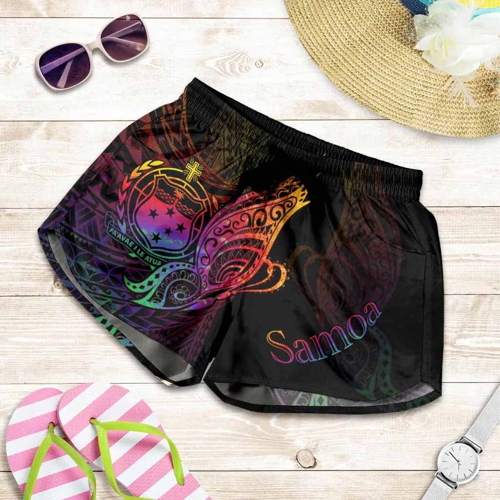 Samoa Women Shorts - Butterfly Polynesian Style
