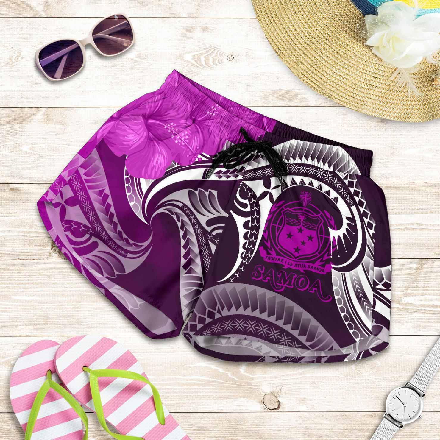 Samoa Women Shorts - Samoa Seal Wave Style (Pink)