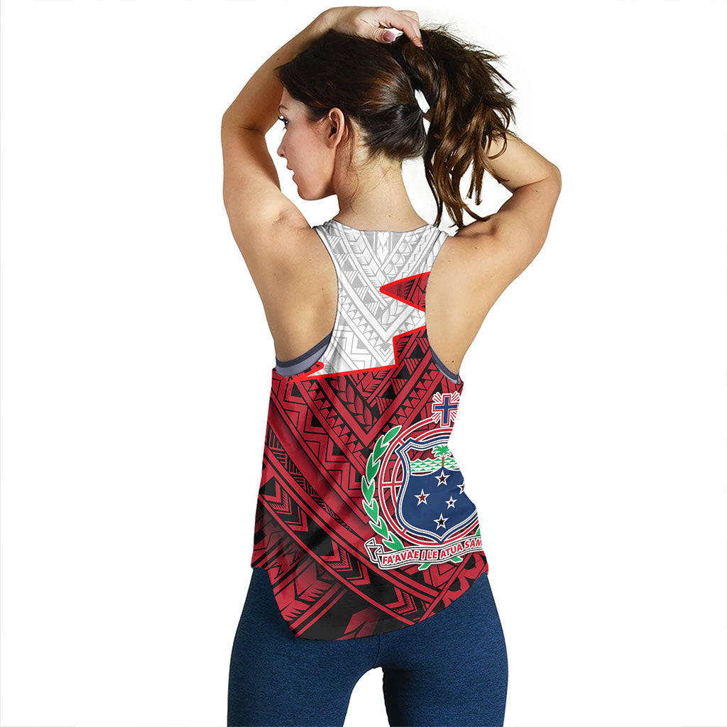Samoa Women Tank Polynesian Tattoo Flag And Coat Of Arms