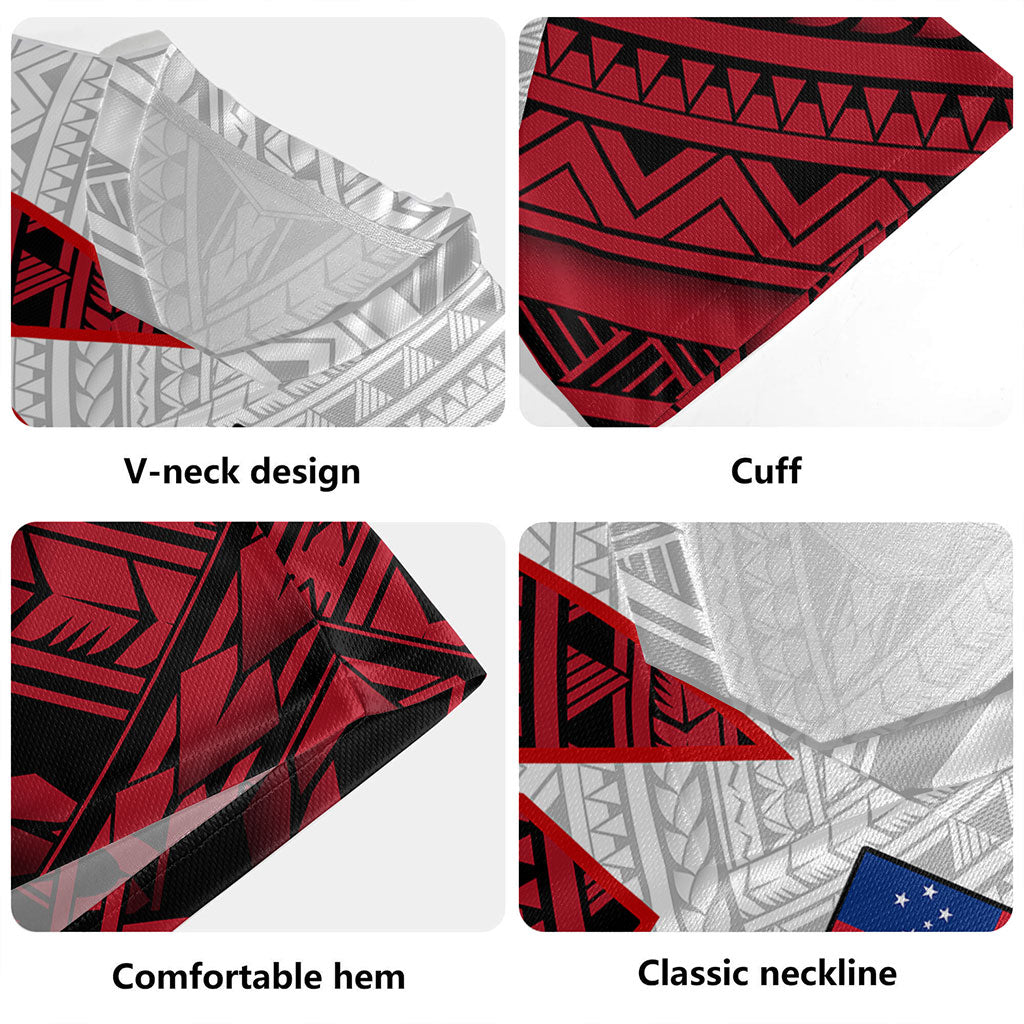 Samoa Rugby Jersey Polynesian Tattoo Flag And Coat Of Arms