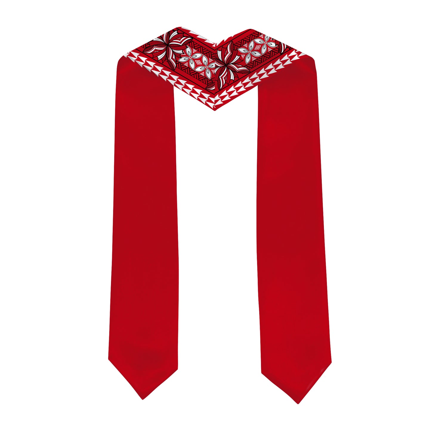 Samoa Graduation Stole Flag Siapo Pattern