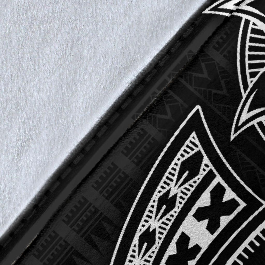 Seahorse Polynesian Blanket - Polynesian Tattoo Black