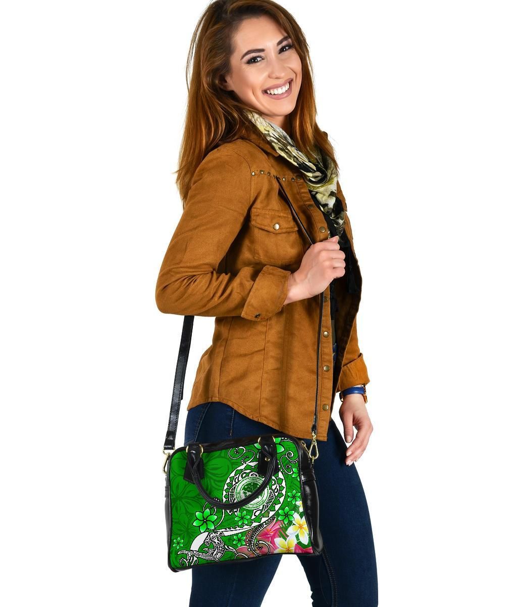 FSM Shoulder Handnag - Turtle Plumeria (Green)