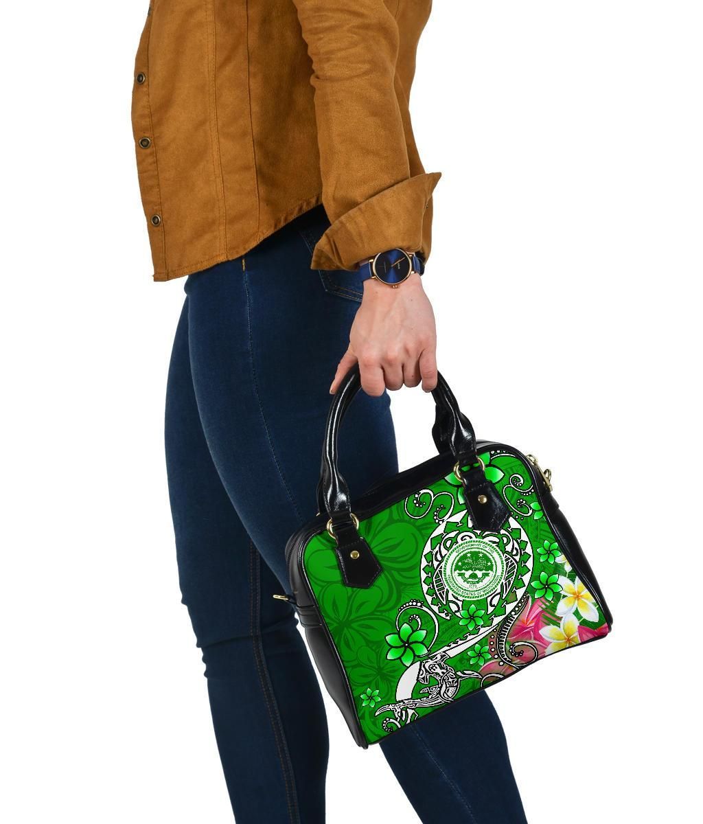 FSM Shoulder Handnag - Turtle Plumeria (Green)