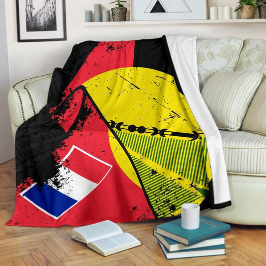 Wallis and Futuna Blanket - Sigave Special Grunge Flag