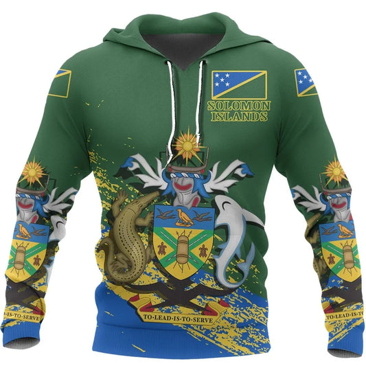 Solomon Islands Hoodie - Solomon Islands Coat Of Arms Special