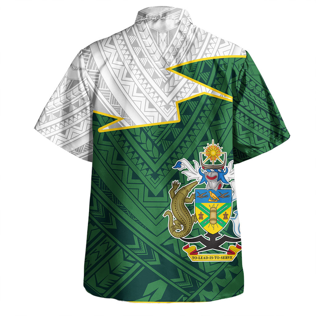 Solomon Islands Hawaiian Shirt Polynesian Tattoo Flag And Coat Of Arms
