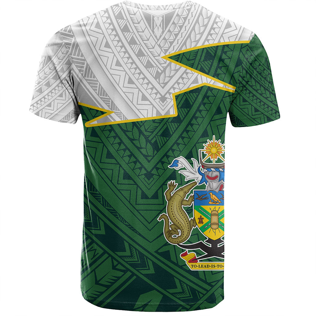 Solomon Islands T-Shirt Polynesian Tattoo Flag And Coat Of Arms