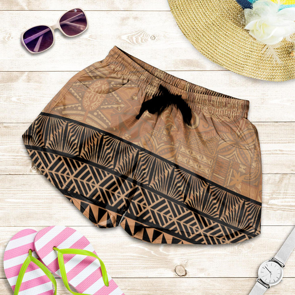 Tonga Women Shorts Ngatu Pattern Culture