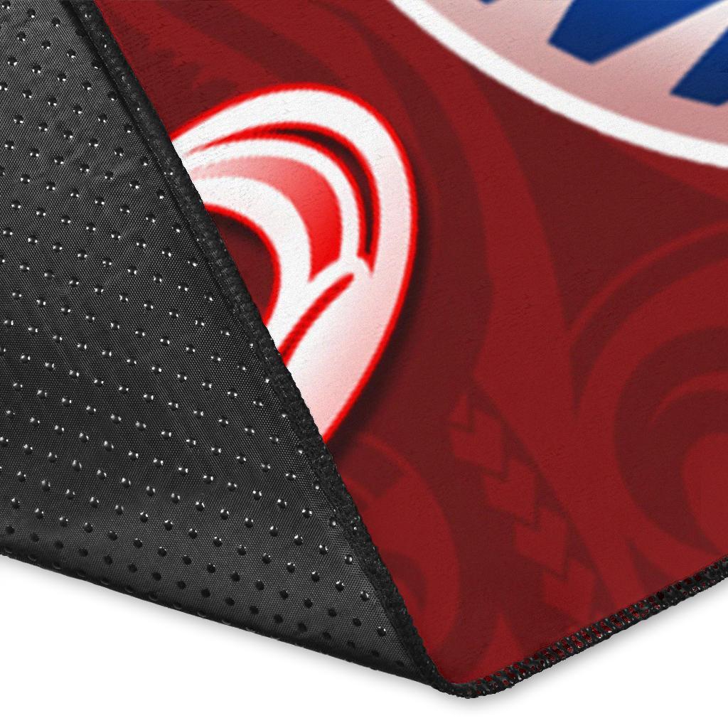 Tahiti Area Rug - Tahiti Seal Polynesian Patterns Plumeria- BN25