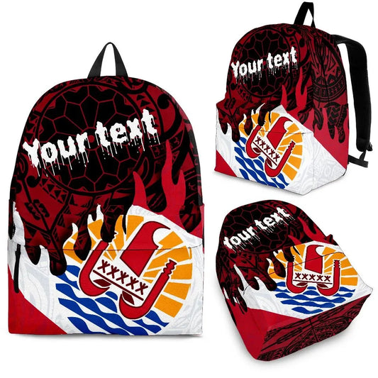 Tahiti Custom Personalised Backpack - Melting Style