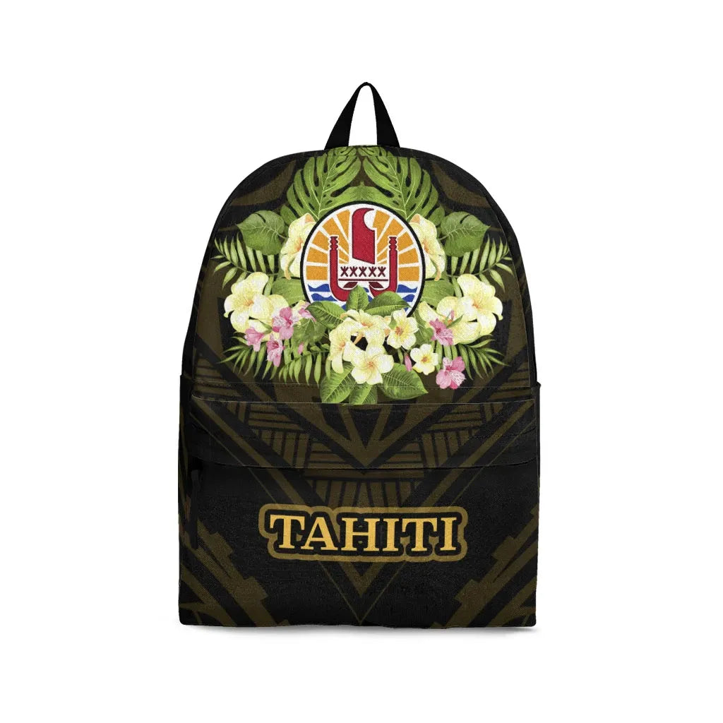 Tahiti Backpack - Polynesian Gold Patterns Collection