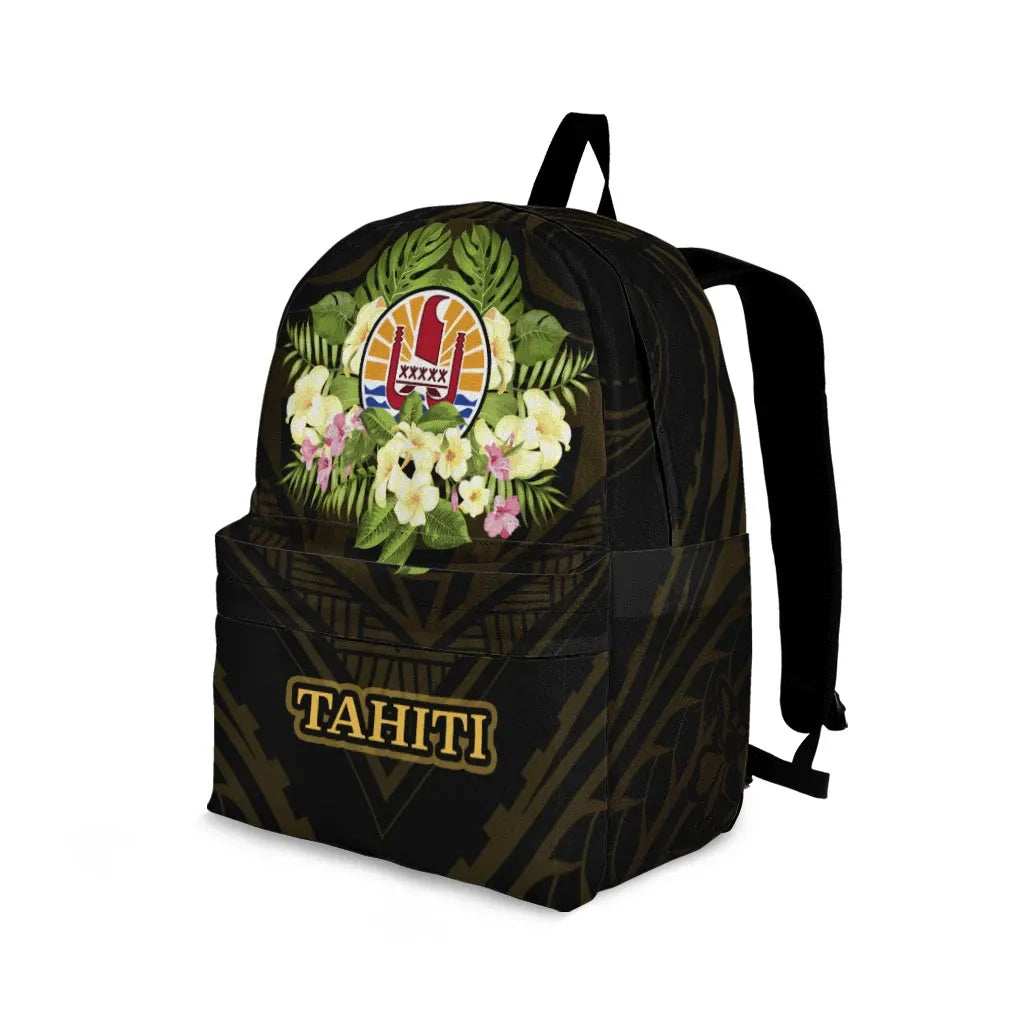 Tahiti Backpack - Polynesian Gold Patterns Collection
