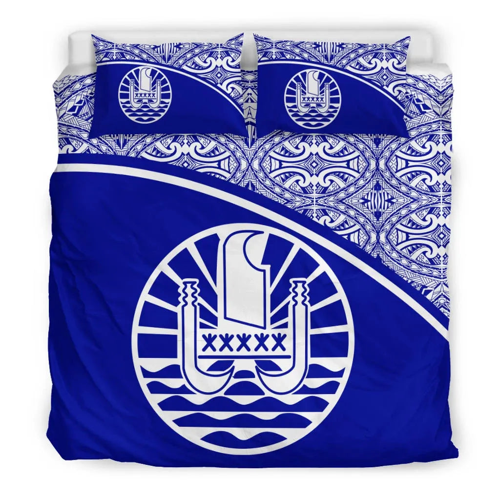 Tahiti Duvet Cover Set - Blue Curve Style