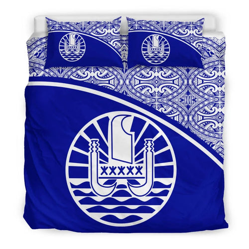 Tahiti Duvet Cover Set - Blue Curve Style