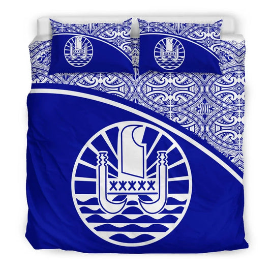 Tahiti Duvet Cover Set - Blue Curve Style