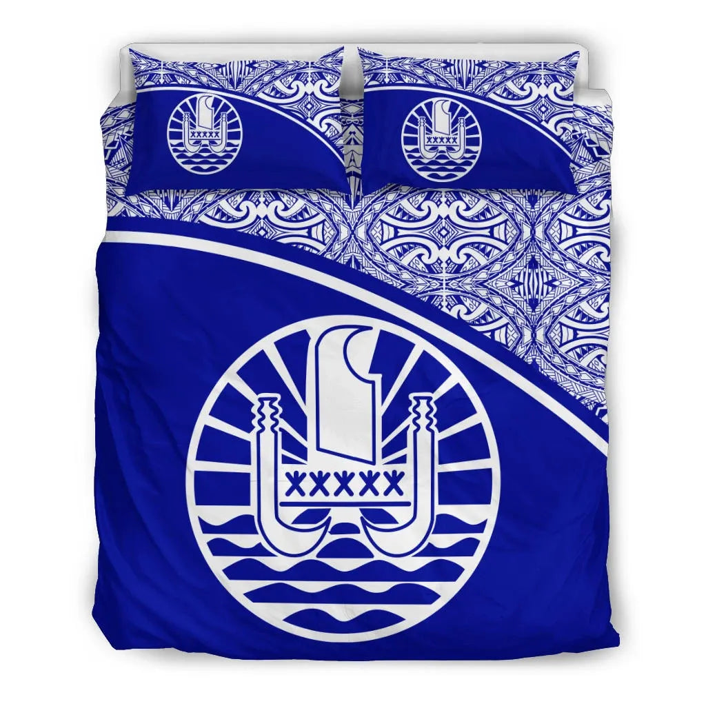 Tahiti Duvet Cover Set - Blue Curve Style