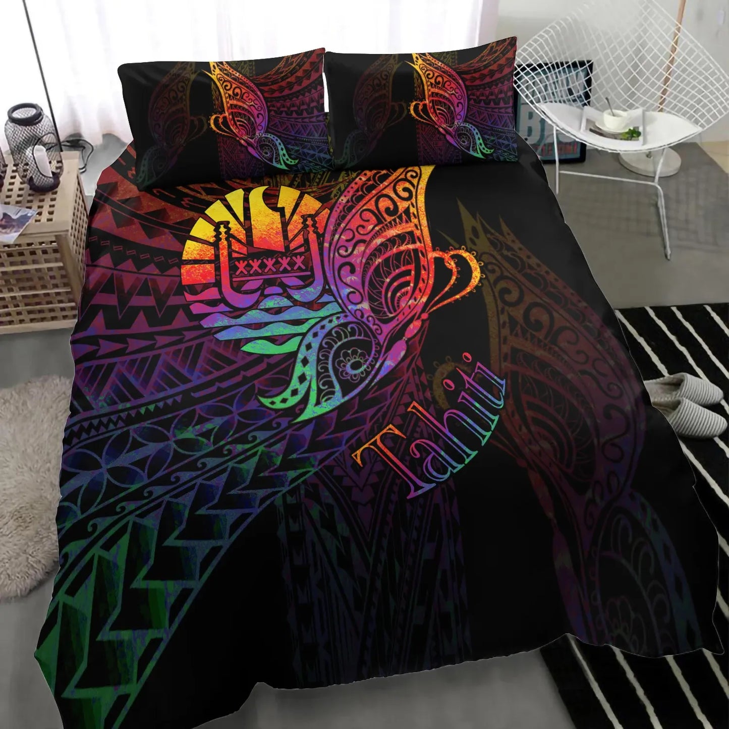 Tahiti Bedding Set - Butterfly Polynesian Style