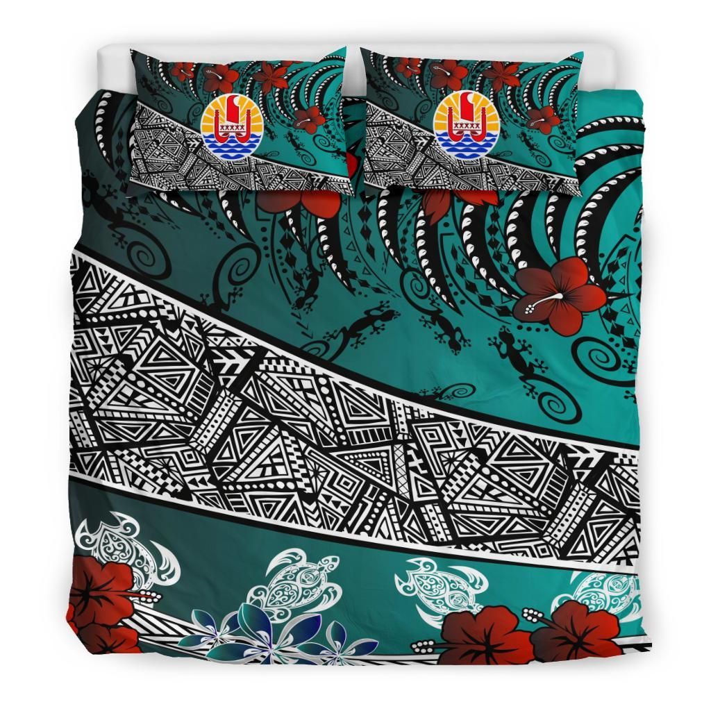 Tahiti Bedding Set - Lizard And Turtle Green
