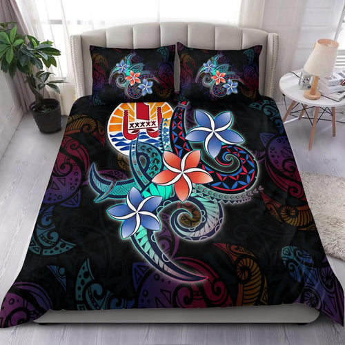 Tahiti Bedding Set - Plumeria Flowers Style