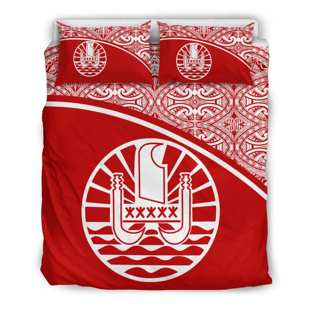 Tahiti Duvet Cover Set - Red Curve Style