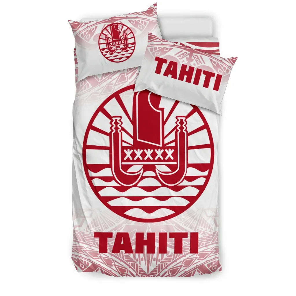 Tahiti Duvet Cover Set - Red Fog Style