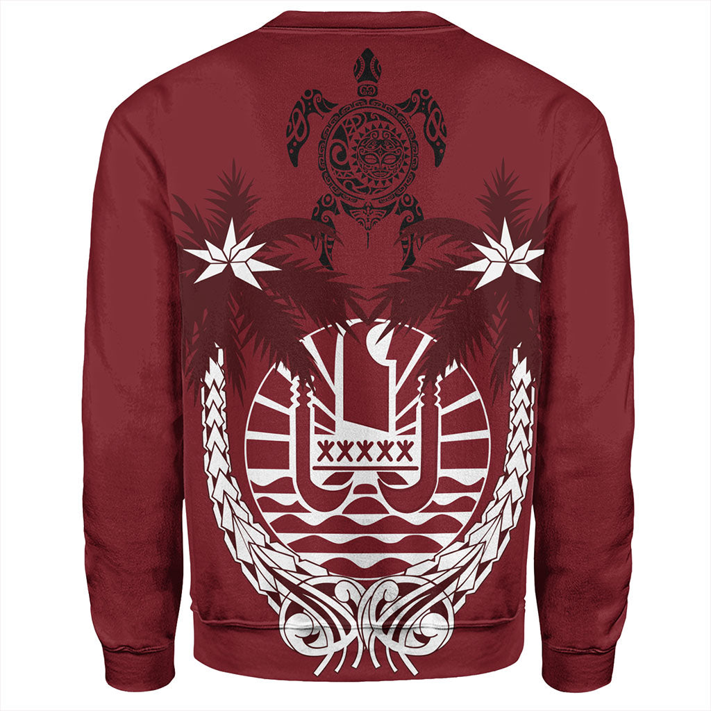 Tahiti Sweatshirt Coat Of Arms Coconut