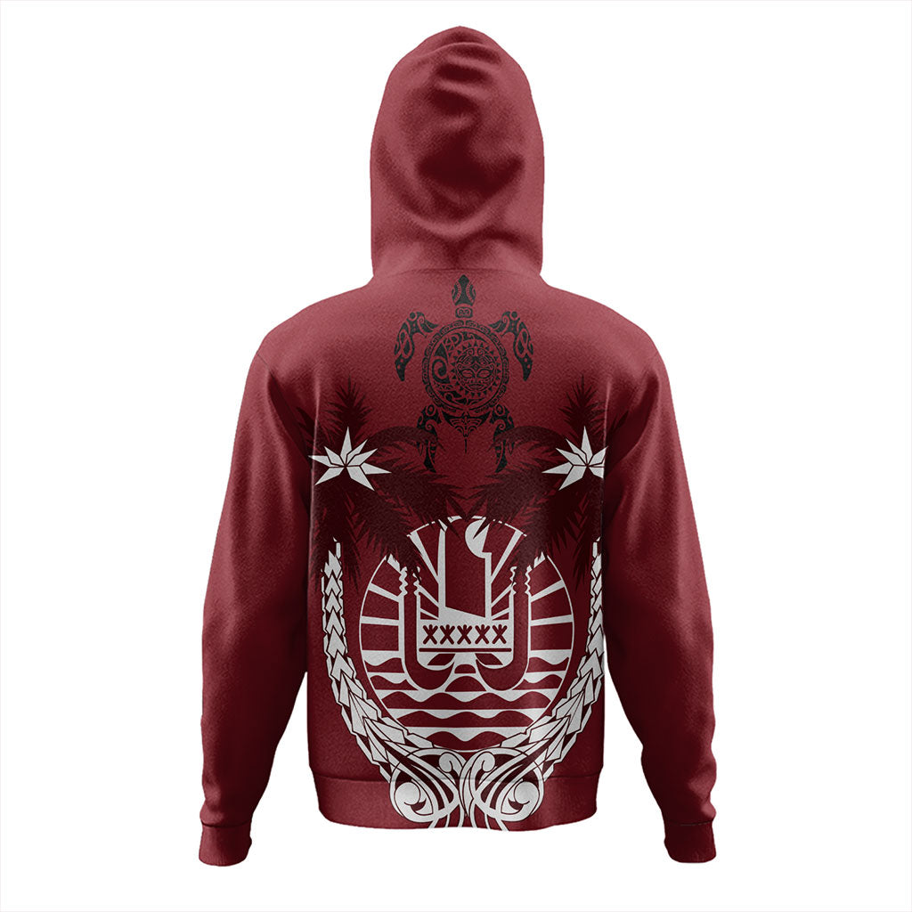 Tahiti Hoodie Coat Of Arms Coconut