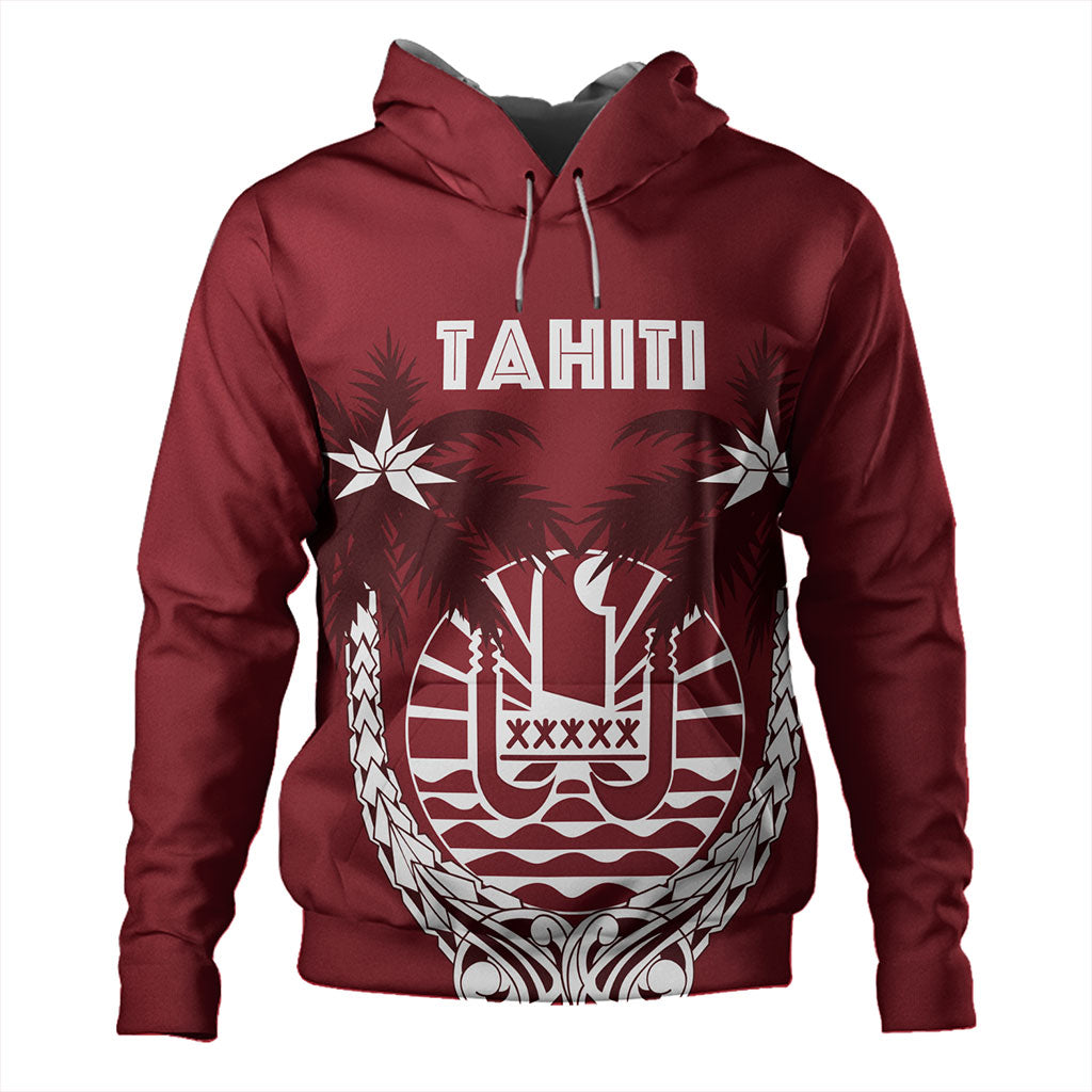 Tahiti Hoodie Coat Of Arms Coconut