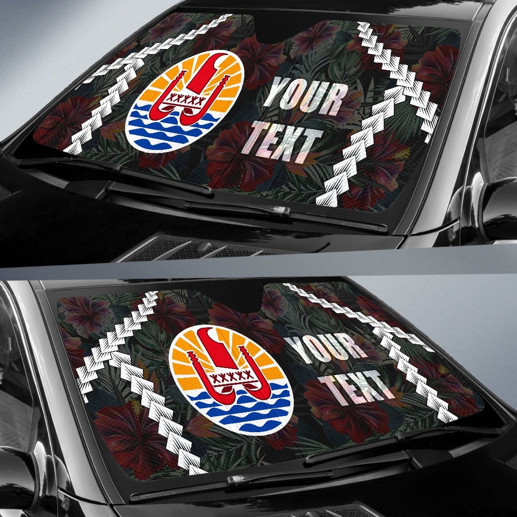 Tahiti Custom Personalised Auto Sun Shades - Chain Polynesian