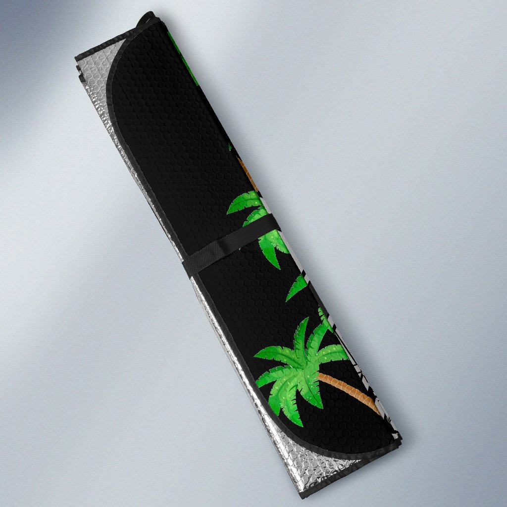 Tahiti Custom Personalised Auto Sun Shades - Ginger Lei Pattern