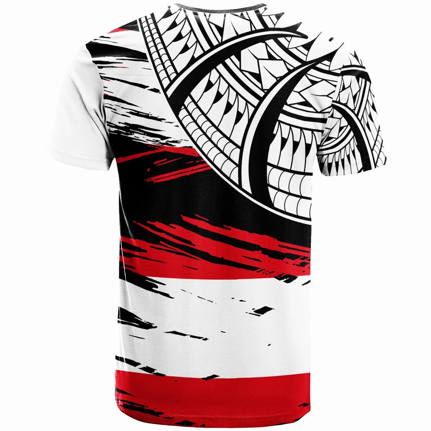 Tahiti Custom Personalised T-Shirts - Tahiti Flag Style With Claw Pattern